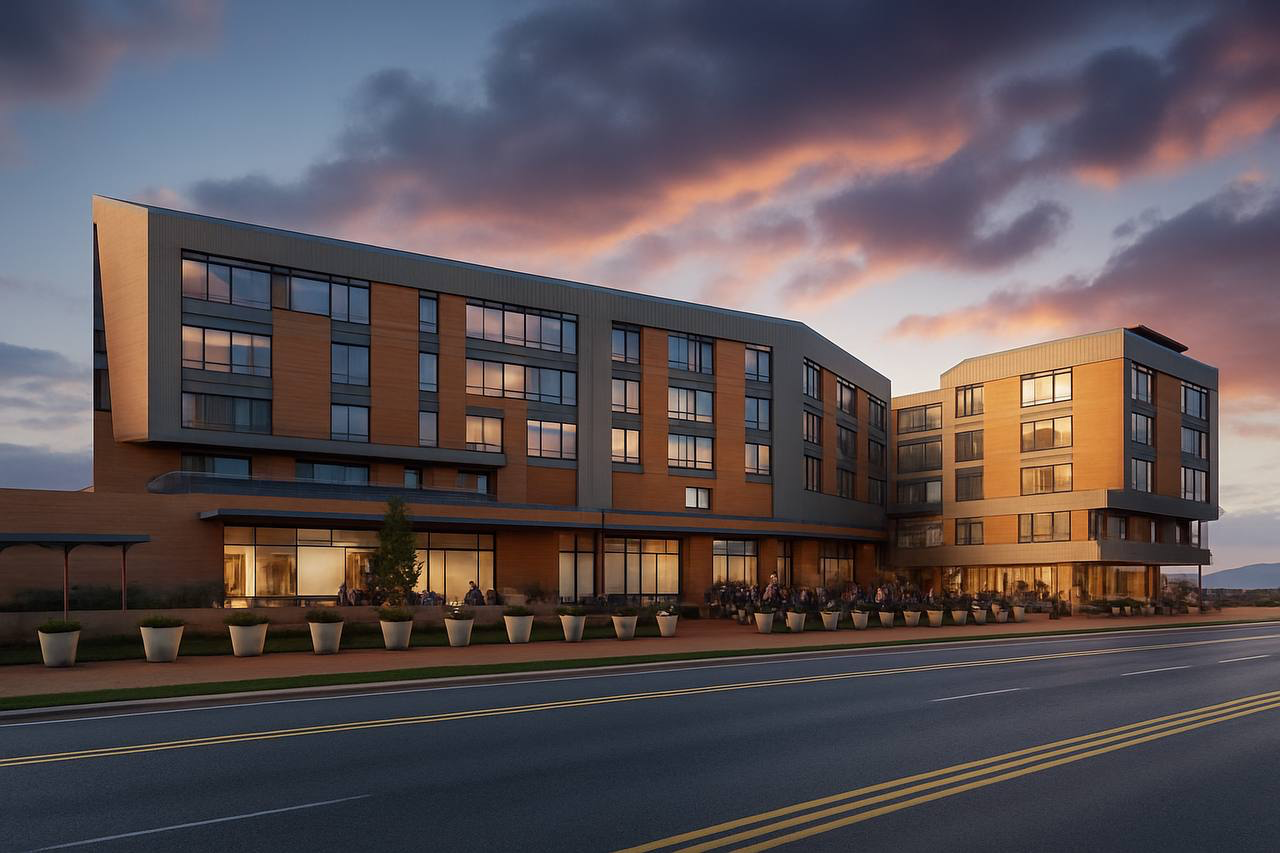 Arquitectura exterior de experiencia y hospitalidad