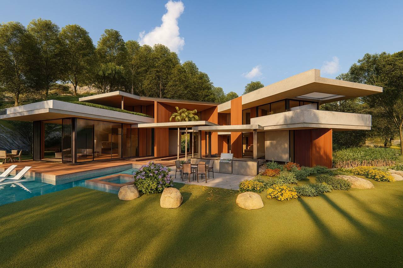 Vivienda contemporánea horizontal